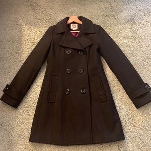 Anne Klein wool blended black coat